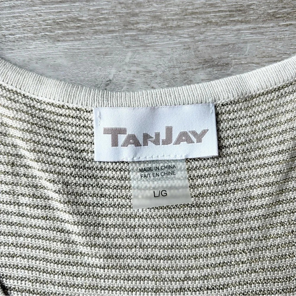 Tan  Jay Ombre Metallic Knitted Sleeveless Tunic - Picture 5 of 12